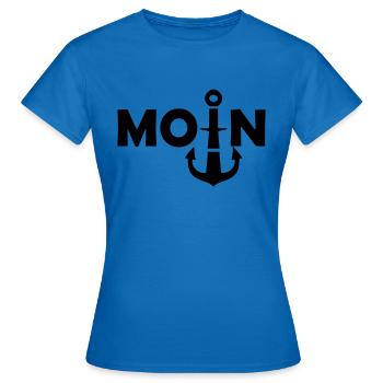 moin - T-shirt Femme - bleu royal - Devant - AI Model Female 172 dark (172cm)