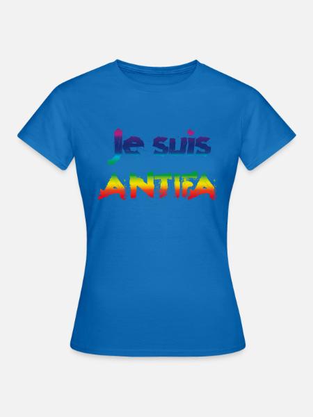 Je suis ANTIFA - Frauen T-Shirt - Royalblau