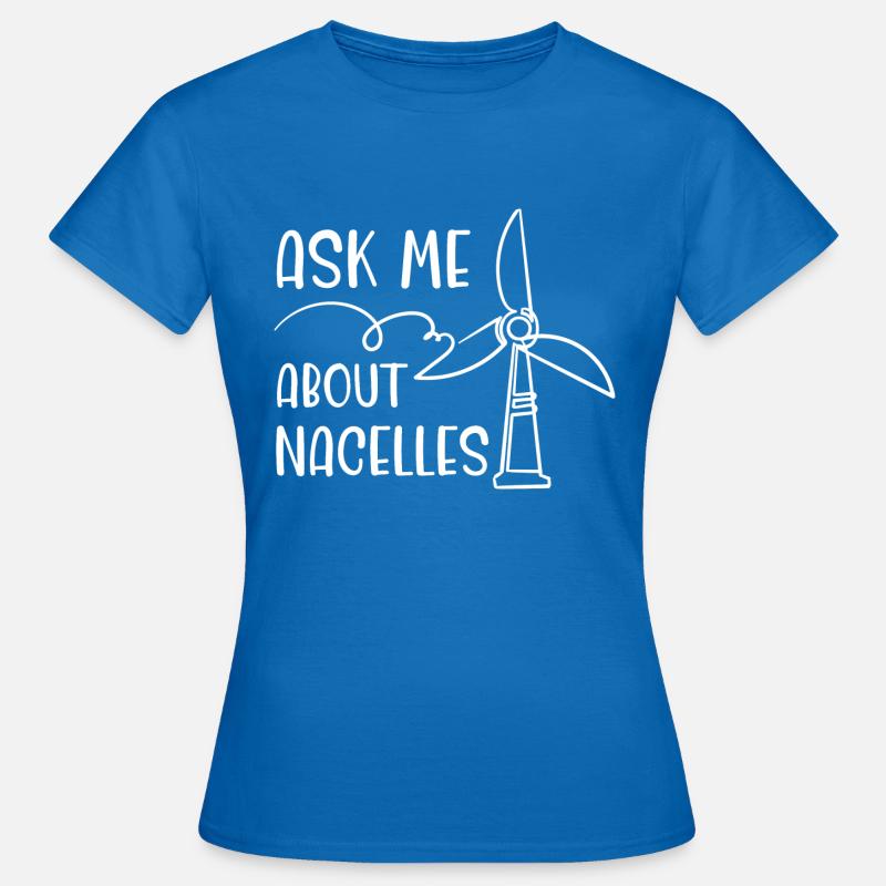 Technicien d’éolienne énergie éolienne de parc éolien - T-shirt Femme - bleu royal