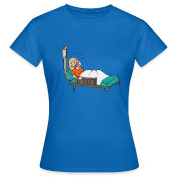 Hospital patient - Women's T-Shirt - royal blue - Front - AI Model Female 172 dark (172cm)
