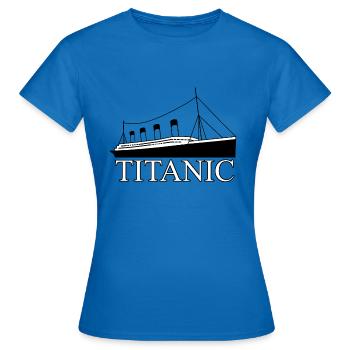 Titanic - T-shirt Femme - bleu royal - Devant - AI Model Female 172 dark (172cm)