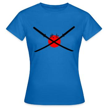 Épée de samouraï - T-shirt Femme - bleu royal - Devant - AI Model Female 172 dark (172cm)