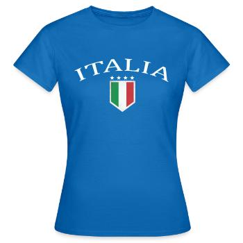 Italia, Italien, Logo - Frauen T-Shirt - Royalblau - Vorne - AI Model Female 172 dark (172cm)