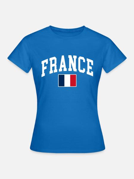 Frankreich - Frauen T-Shirt - Royalblau