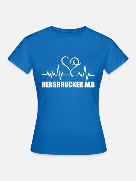 Heartbeat Hersbrucker Alb - Frauen T-Shirt - Royalblau