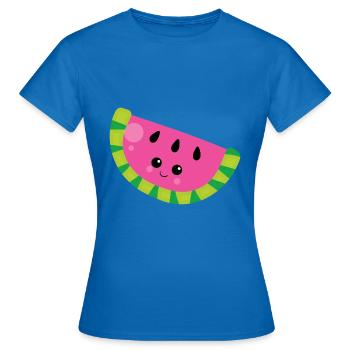 FRUITS - T-shirt Femme - bleu royal - Devant - AI Model Female 172 dark (172cm)