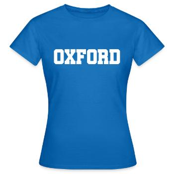 Oxford - University - United Kingdom - GB - Aviron - T-shirt Femme - bleu royal - Devant - AI Model Female 172 dark (172cm)