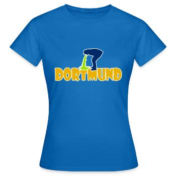 Anti Dortmund - T-shirt Femme - bleu royal - Devant - AI Model Female 172 dark (172cm)