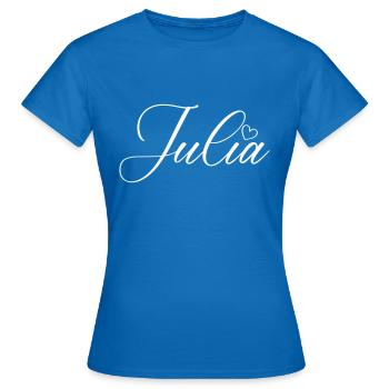Nom de Julia - T-shirt Femme - bleu royal - Devant - AI Model Female 172 dark (172cm)
