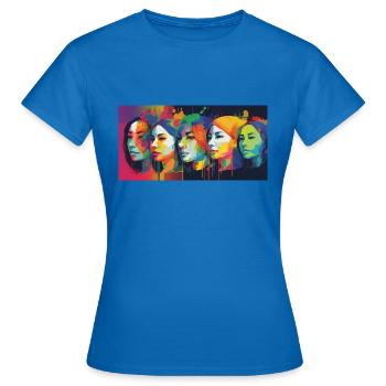 The future in colour - Women's T-Shirt - royal blue - Front - AI Model Female 172 dark (172cm)