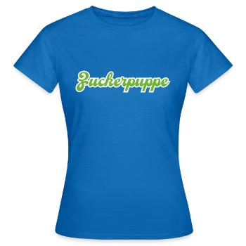Zuckerpuppe grün - Frauen T-Shirt - Royalblau - Vorne - AI Model Female 172 dark (172cm)