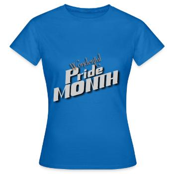 Wonderful pride month - T-shirt Femme - bleu royal - Devant - AI Model Female 172 dark (172cm)