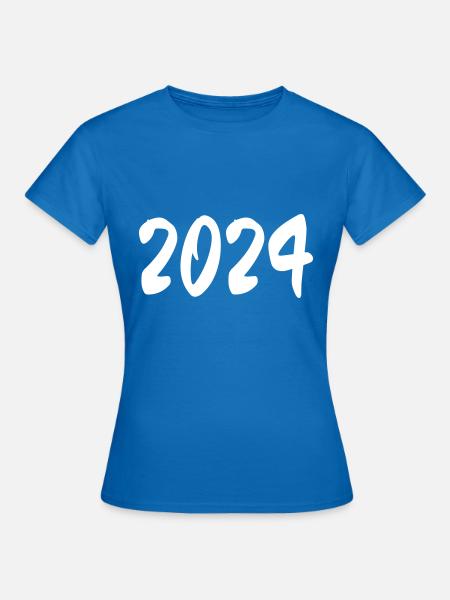 2024 - Frauen T-Shirt - Royalblau