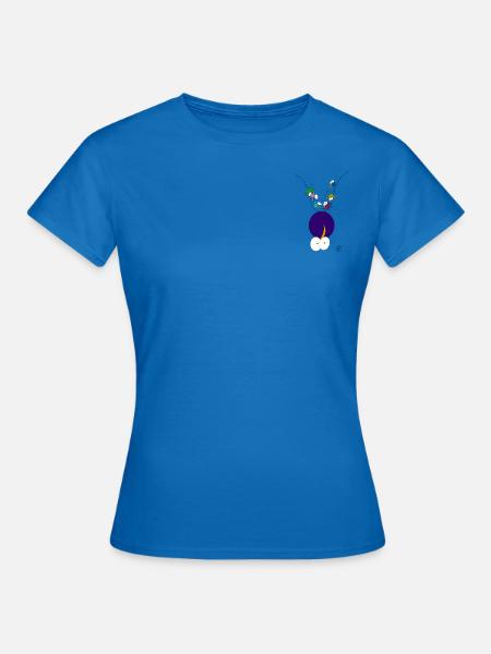 Dicker Vogel mit Freunden - Frauen T-Shirt - Royalblau