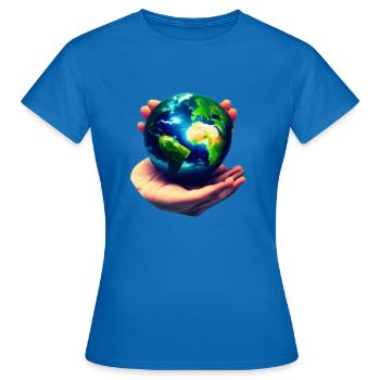 Land Protect - Women's T-Shirt - royal blue - Front - AI Model Female 172 dark (172cm)