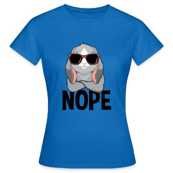 Nope Rabbit Nope Simple Nope - Women's T-Shirt - royal blue - Front - AI Model Female 172 dark (172cm)