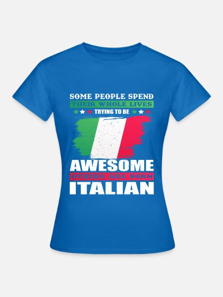Italienische Flagge - Frauen T-Shirt - Royalblau