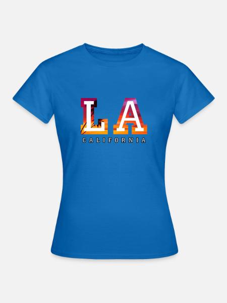 Los Angeles - Frauen T-Shirt - Royalblau