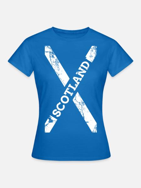 Schottland Flagge Fahne - Frauen T-Shirt - Royalblau
