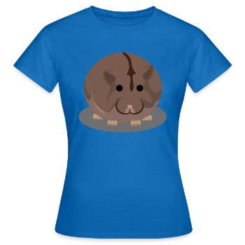 Brown chubby hamster - Women's T-Shirt - royal blue - Front - AI Model Female 172 dark (172cm)