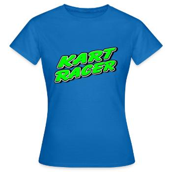 Kart Go Kart - Kartsport - Frauen T-Shirt - Royalblau - Vorne - AI Model Female 172 dark (172cm)