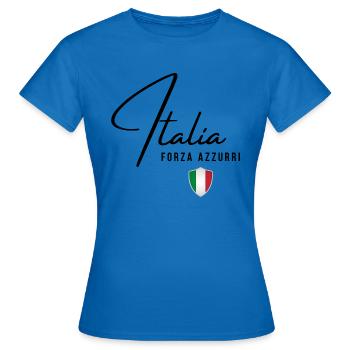 Italienische Flagge, italienischer Stolz - Frauen T-Shirt - Royalblau - Vorne - AI Model Female 172 dark (172cm)