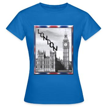 London Big Ben Union Jack - Women's T-Shirt - royal blue - Front - AI Model Female 172 dark (172cm)