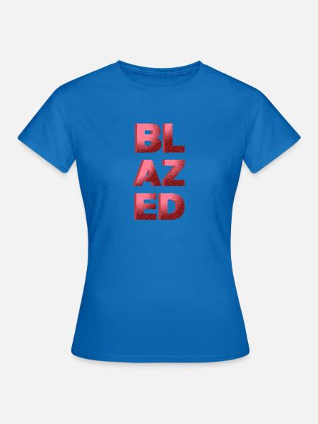 Aufgeflammt - Frauen T-Shirt - Royalblau