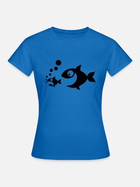 Fischfutter - Frauen T-Shirt - Royalblau