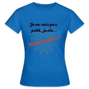 Pour vous qui voulez être remarqués ! - T-shirt Femme - bleu royal - Devant - AI Model Female 172 dark (172cm)