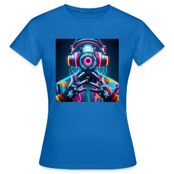 Freistil Space Design - Frauen T-Shirt - Royalblau - Vorne - AI Model Female 172 dark (172cm)