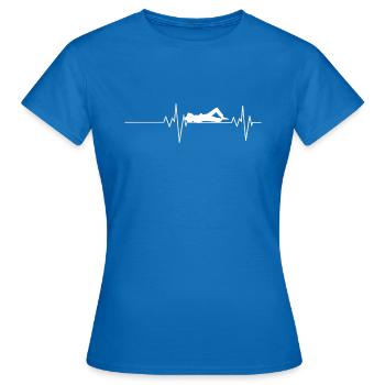 Heartbeat Sleep Sleeping Nap - Women's T-Shirt - royal blue - Front - AI Model Female 172 dark (172cm)