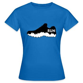 Course à pied, course à pied - T-shirt Femme - bleu royal - Devant - AI Model Female 172 dark (172cm)