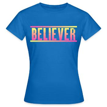Croyant Faire confiance Foi Je sais ce que je sais don - T-shirt Femme - bleu royal - Devant - AI Model Female 172 dark (172cm)