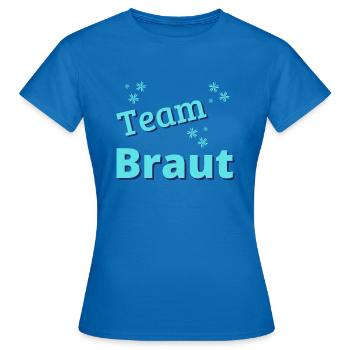 Team Braut 2023 - Frauen T-Shirt - Royalblau - Vorne - AI Model Female 172 dark (172cm)