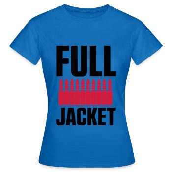 FULL AMMO JACKET - Frauen T-Shirt - Royalblau - Vorne - AI Model Female 172 dark (172cm)
