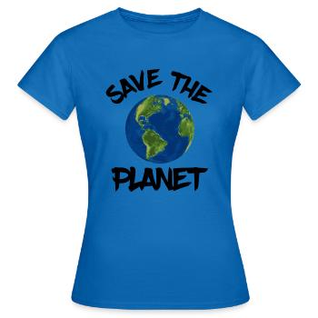 Sauvez la planète - T-shirt Femme - bleu royal - Devant - AI Model Female 172 dark (172cm)