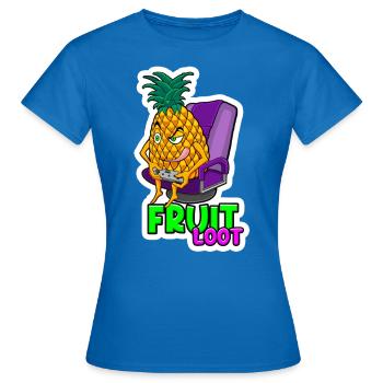 Ananas Gamer Fruit Loot - Frauen T-Shirt - Royalblau - Vorne - AI Model Female 172 dark (172cm)
