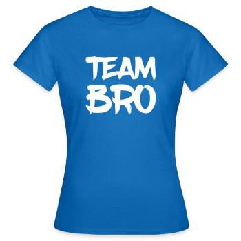 Team Bro - Frauen T-Shirt - Royalblau - Vorne - AI Model Female 172 dark (172cm)