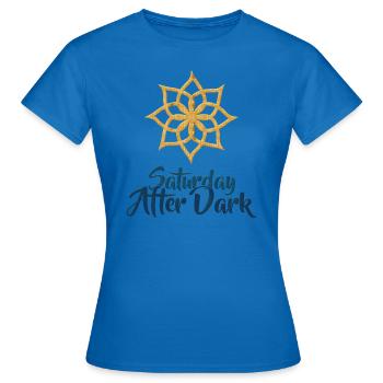 Saturday After Dark - Women's T-Shirt - royal blue - Front - AI Model Female 172 dark (172cm)