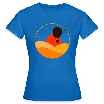 Heißluftballon - Frauen T-Shirt - Royalblau - Vorne - AI Model Female 172 dark (172cm)