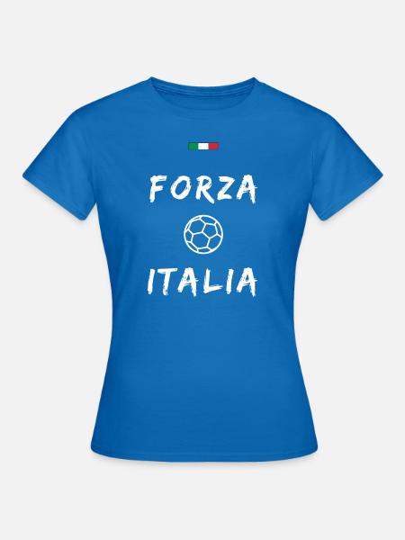 Italien, Fußball - Frauen T-Shirt - Royalblau