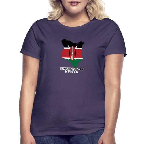 Straight Outta Kenya country map & flag - Women's T-Shirt
