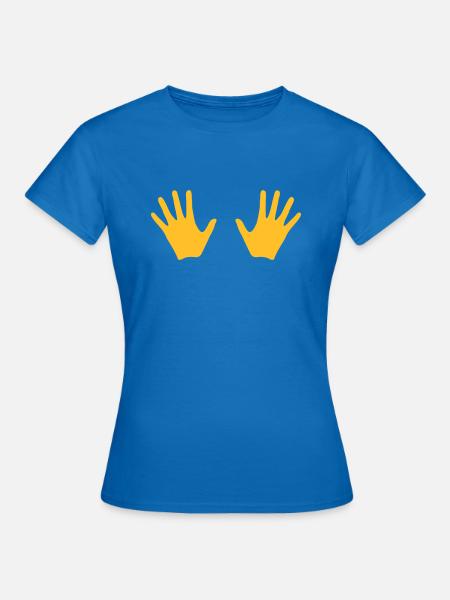Hände - Frauen T-Shirt - Royalblau