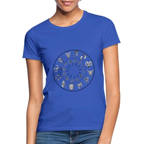 t shirt calendrier astrologique 12 signes zodiac - T-shirt Femme