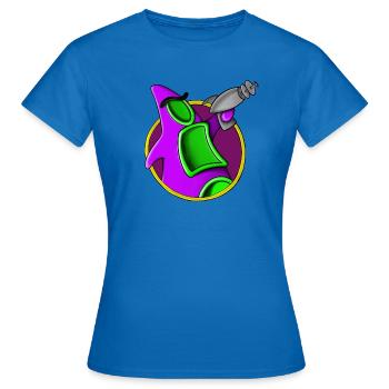 Alien pourpre avec tentacule - T-shirt Femme - bleu royal - Devant - AI Model Female 172 dark (172cm)
