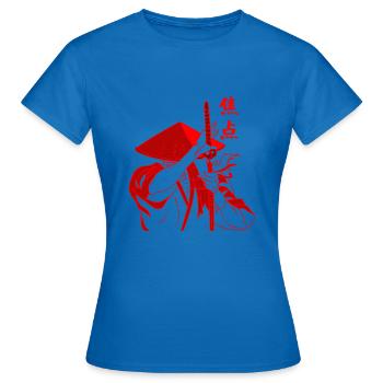 Épée de samouraï japon katana - T-shirt Femme - bleu royal - Devant - AI Model Female 172 dark (172cm)
