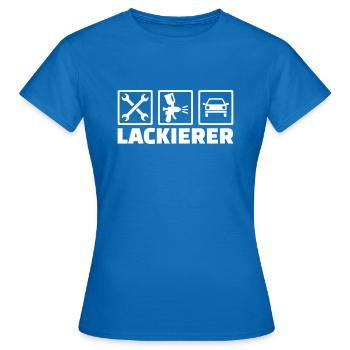 Lackierer - Frauen T-Shirt - Royalblau - Vorne - AI Model Female 172 dark (172cm)
