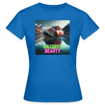 Beauté de la nature - T-shirt Femme - bleu royal - Devant - AI Model Female 172 dark (172cm)