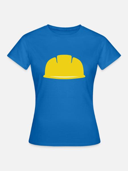Schutzhelm - Frauen T-Shirt - Royalblau